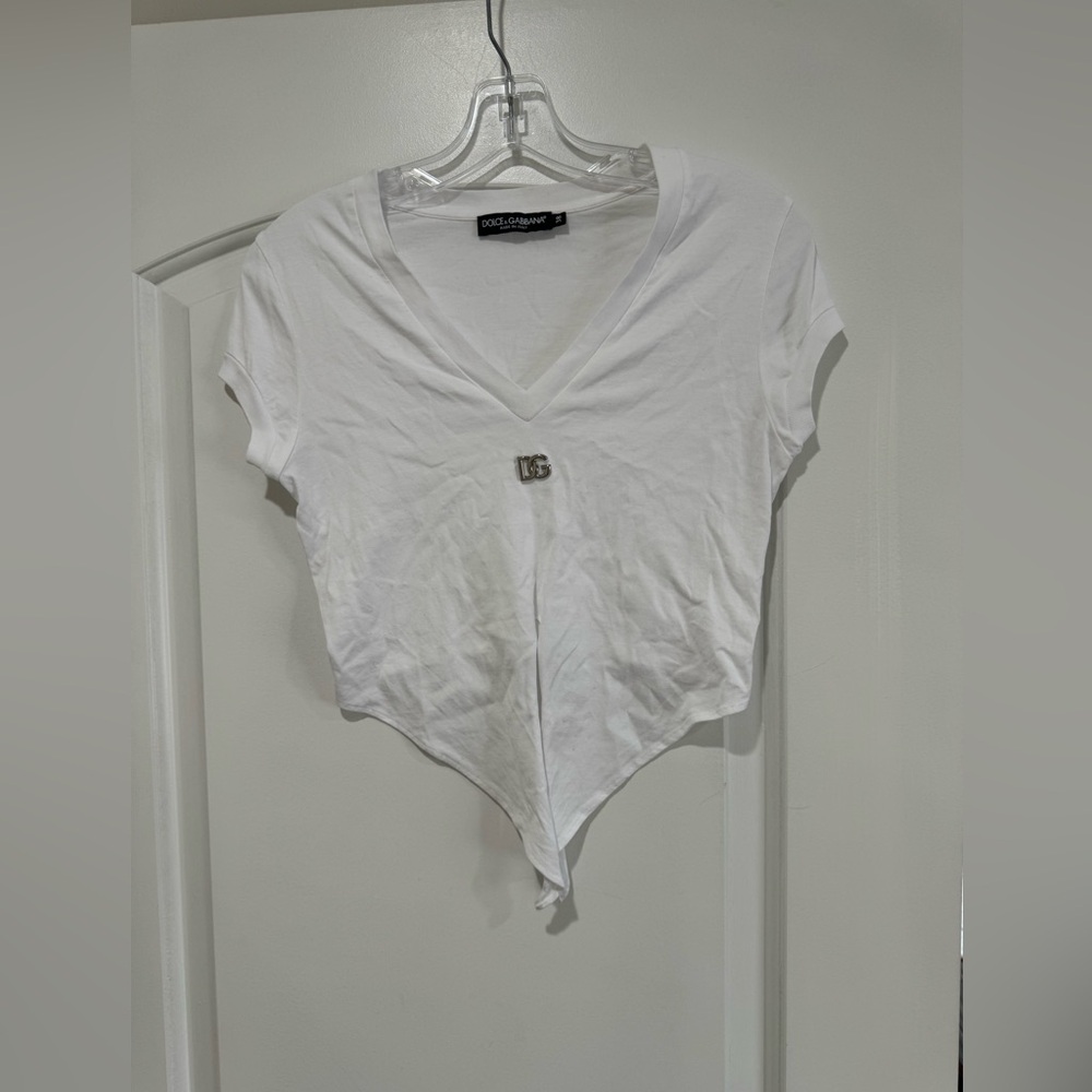 Jersey T-shirt with DG logo and knot detail